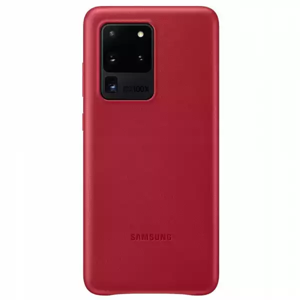 Etui Samsung Leather Cover Czerwone Do S20 Ultra