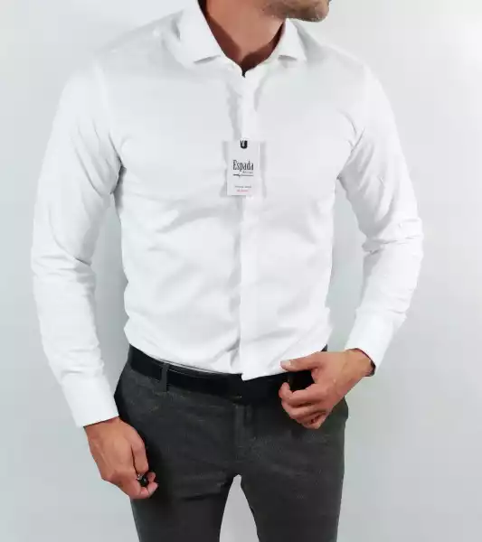 Biała Koszula Slim Fit Esp01 Xxl