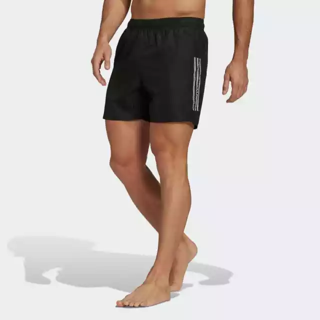 Short Length Mid 3-Stripes Swim Shorts