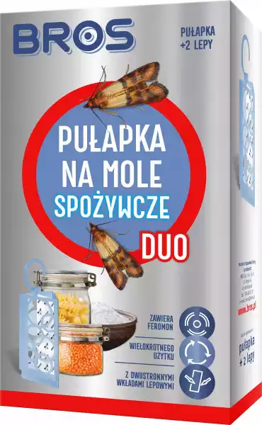 Bros Pułapka Lep Na Mole Spożywcze Duo 2 Wkłady