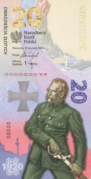Banknot 20 Zł Bitwa Warszawska 1920 2020 Rok