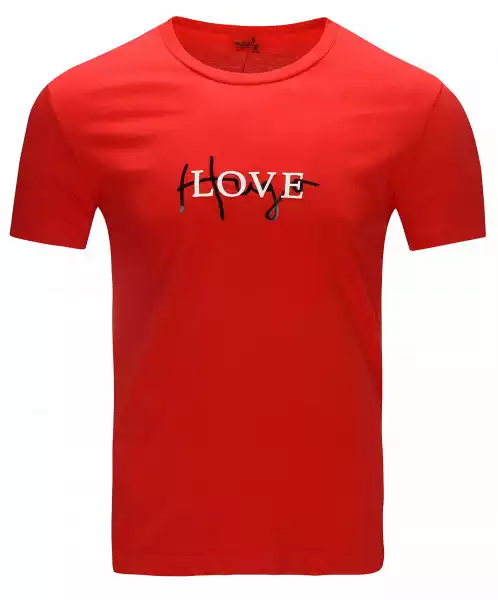 T-Shirt Koszulka Hugo Boss Love Red