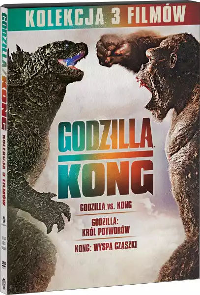 Godzilla/kong. Kolekcja 3 Filmów (3 Dvd)