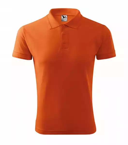 Koszulka Polo Męska Pique 203 Pomarańczowa Xl