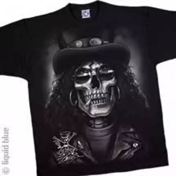 Slash Skull Monster Black T-Shirt