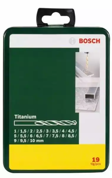Zestaw 19 Wierteł Do Metalu Bosch Hss Titanium