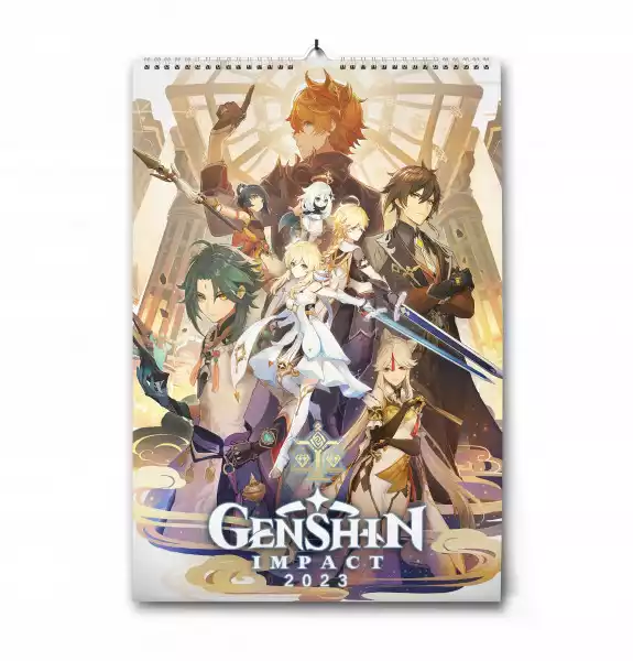 Kalendarz Genshin Impact 2023 Liyue A4 Anime