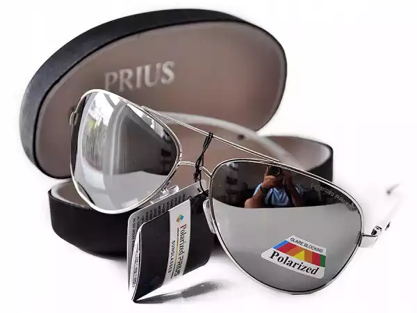 Okulary Męskie Polaryzacyjne Prius Pilotki Aviator