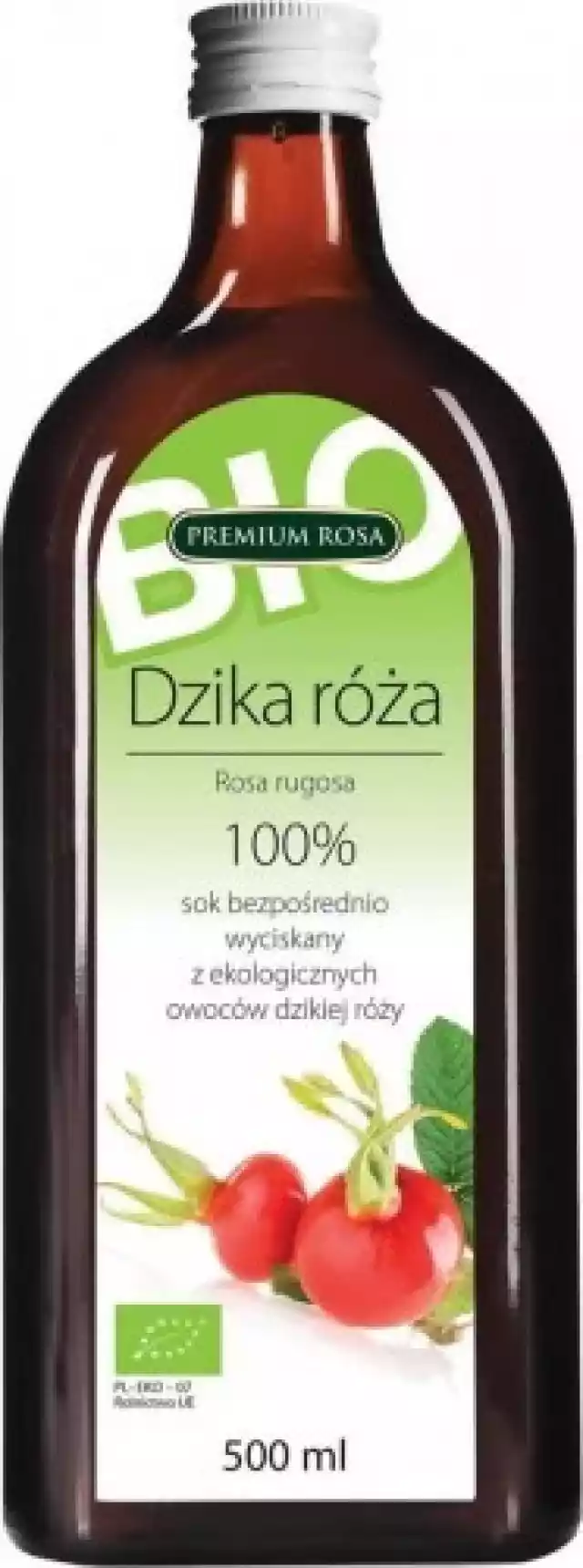 Dzika Róża Sok 100% Bio 500Ml Premium Rosa