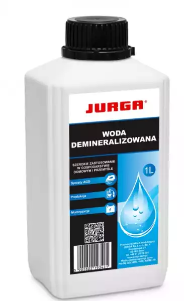Woda Demineralizowana Destylowana 1 L Jurga