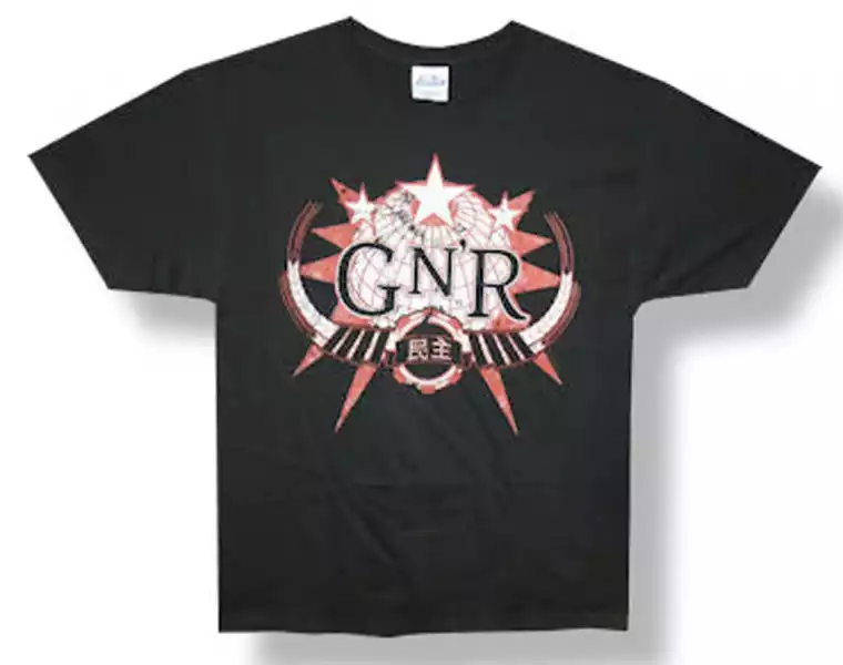 Guns N Roses Globe Black T-Shirt