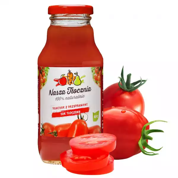 100% Sok Z Pomidorów Polnych Z Przyprawami 330Ml