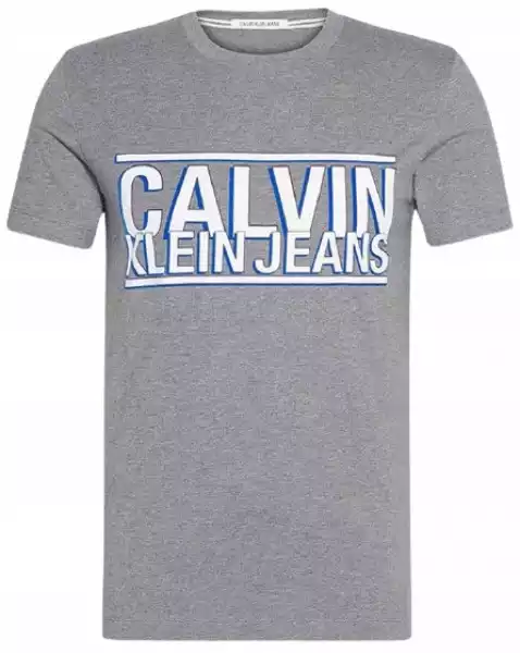Męska Koszulka Calvin Klein Ck Tshirt Szara Roz M