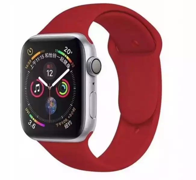 Pasek Opaska Do Apple Watch 38/40 Mm Czerwony