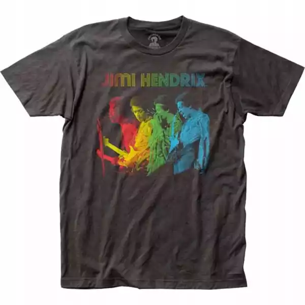 Jimi Hendrix Rainbow Black T-Shirt