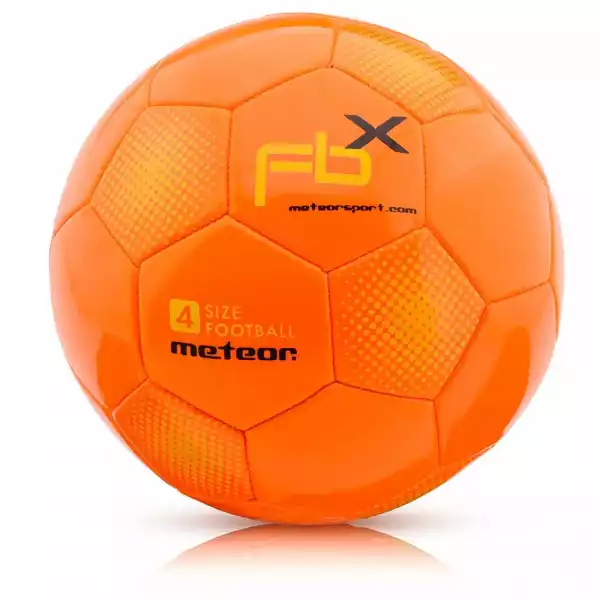 Piłka Nożna Meteor Fbx #4 Pomarańczowa
