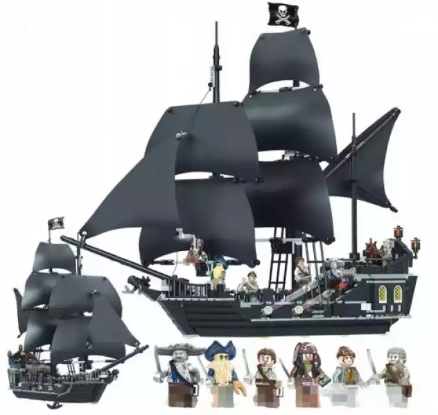 Piraci Statek Piracki Z Karaibów Czarna Perła Duży