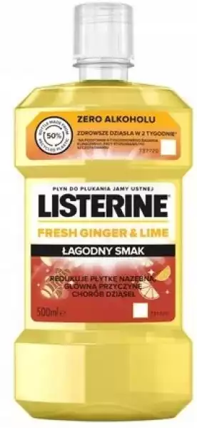 Listerine Lime Płyn Do Płukania Jamy Ustnej 500 Ml
