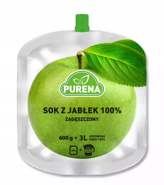 Sok Jabłkowy 100% (Zagęszczony) Purena 3L/600 G