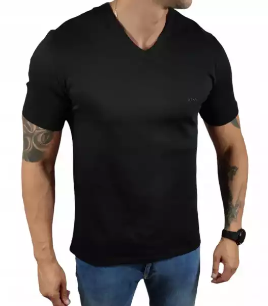 T-Shirt Hugo Boss 50325389 Black V-Neck L