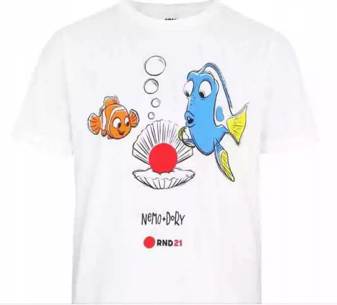 Koszulka Biała T-Shirt Nemo & Dory Disney R. X