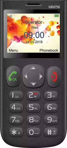 Telefon Komórkowy Dla Seniora Maxcom Mm750 Sos Ice