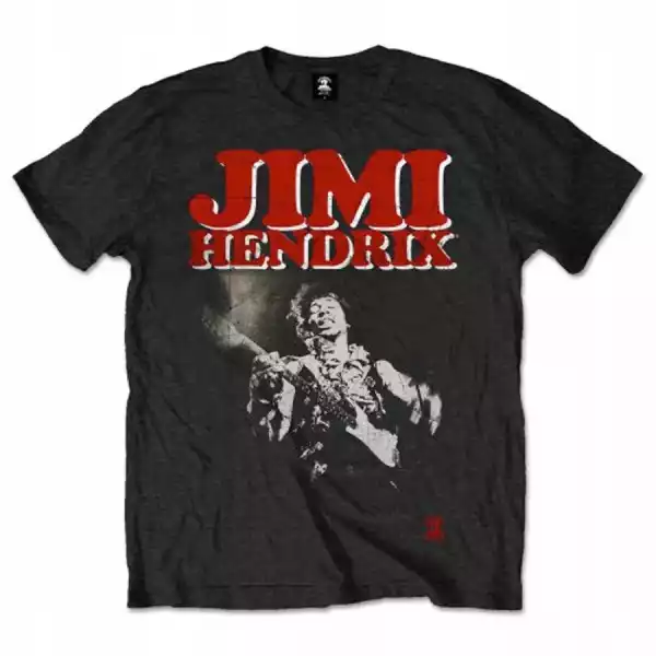 Jimi Hendrix Block Logo Black T-Shirt