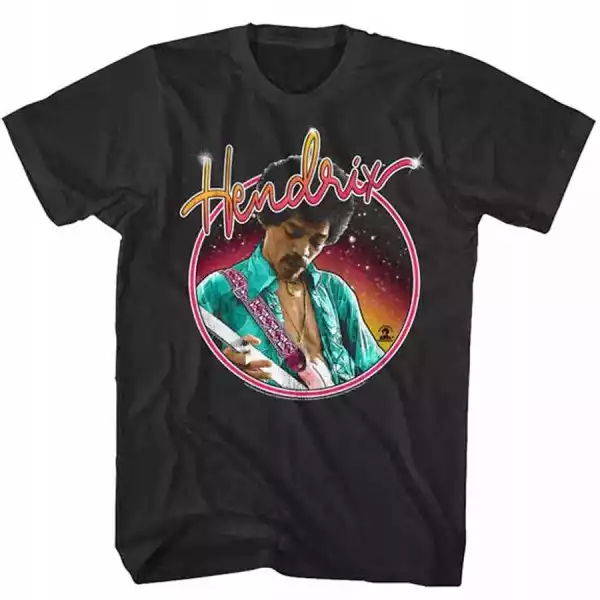 Jimi Hendrix Neon Black T-Shirt