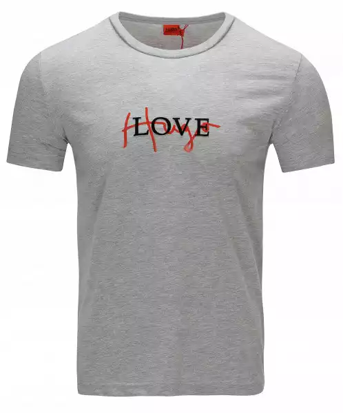T-Shirt Koszulka Hugo Boss Love Grey