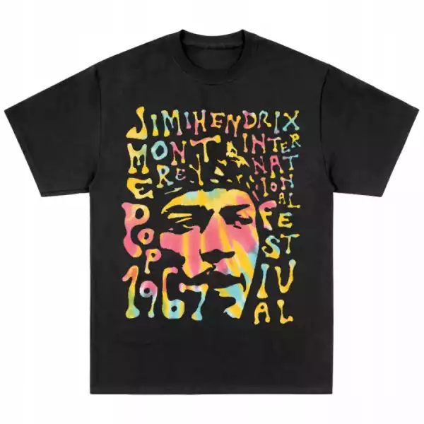 Jimi Hendrix Monterey Pop Black T-Shirt