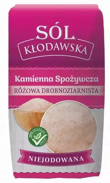 Sól Kłodawska Kamienna Różowa Drobna 1Kg