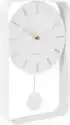 Zegar Ścienny Pendulum Charm Mały Biały