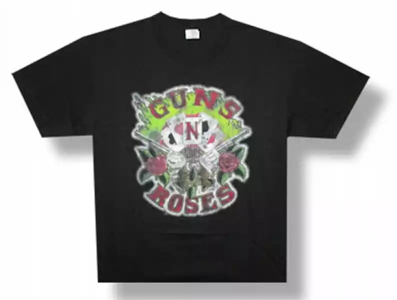 Guns N Roses Cards Black T-Shirt
