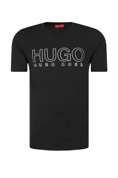 T-Shirt Hugo Boss Czarny Nadruk Dolive202