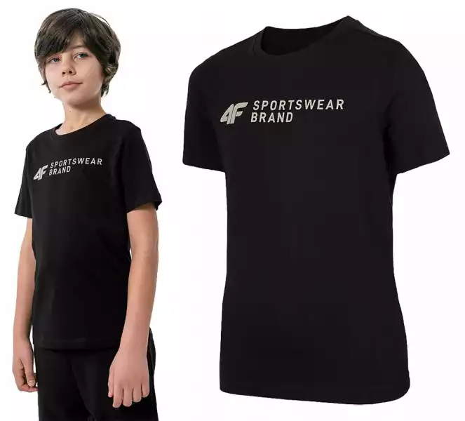 4F T-Shirt Chłopięcy Koszulka Bawełniana Jtsm003
