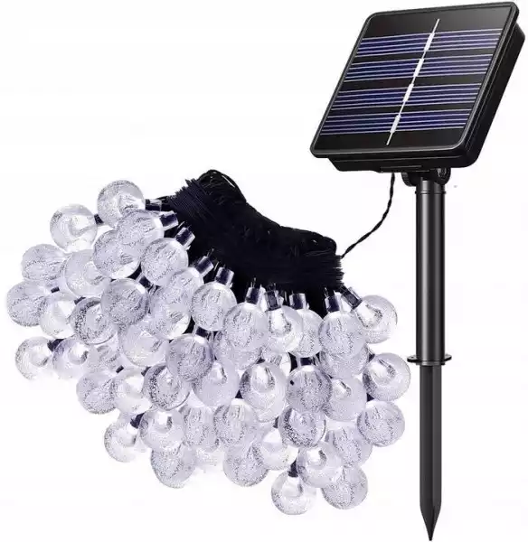 100 Led Girlanda Solarna Ogrodowa Lampki Żarówek