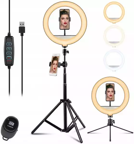 Lampa Pierścieniowa Led Ring Makijaż Statyw Selfie