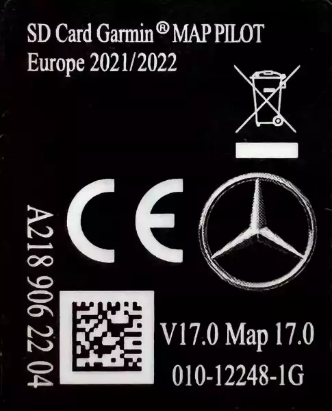 Mercedes Garmin Map Pilot V17 2022 A218 Najnowsza