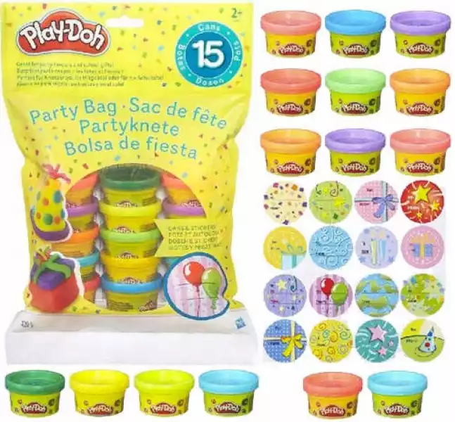 Play-Doh Ciastolina Zestaw Urodzinowy 15 Tub 420G