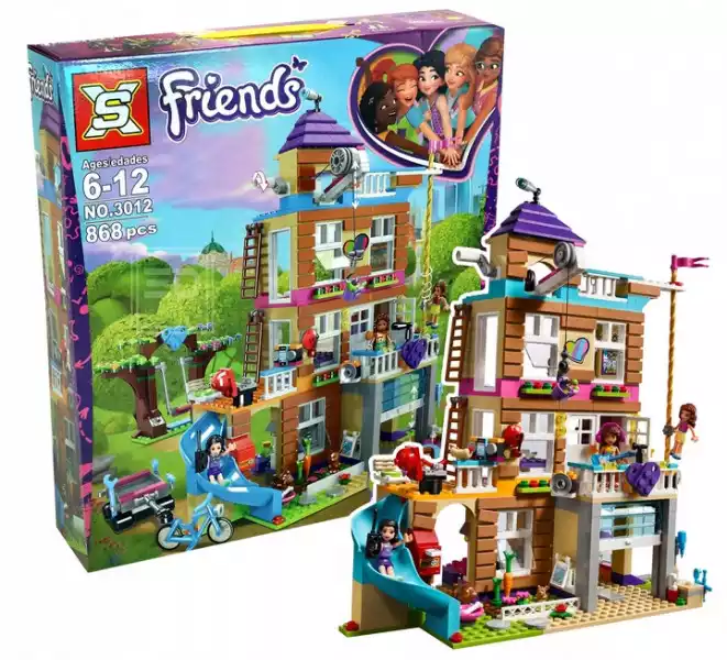 Friends 41340 Dom Przyjaźni Plac Zabaw+Klocki Lego