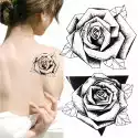 inny Tatuaż Zmywalny Tymczasowy Motyw Róże Kwiat