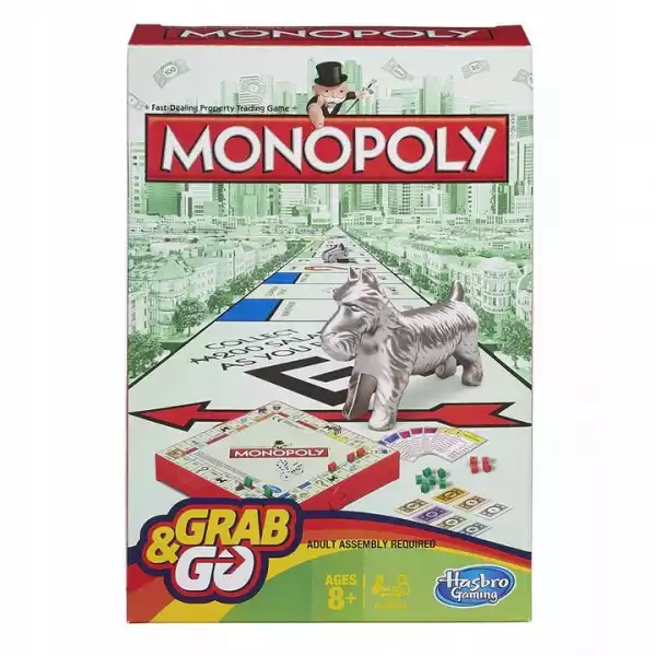 Hasbro Gra Podróżna Monopoly Grab&go Pl B1002