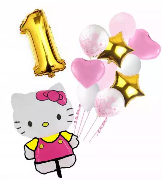Zestaw Hello Kitty Urodziny Cyfra 1