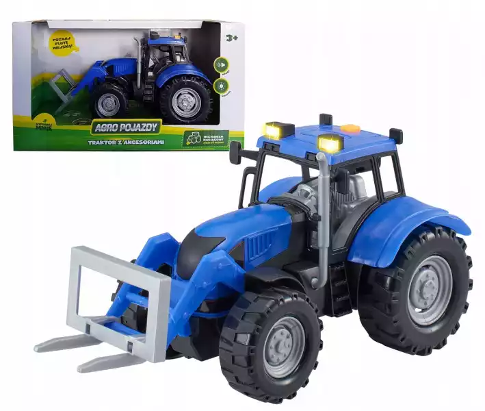 Traktor Z Akcesoriami Agro Pojazd Dumel 71001 Blue