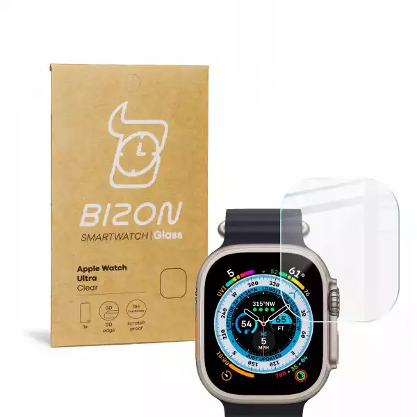 Szkło Hartowane Bizon Dla Apple Watch Ultra 49Mm