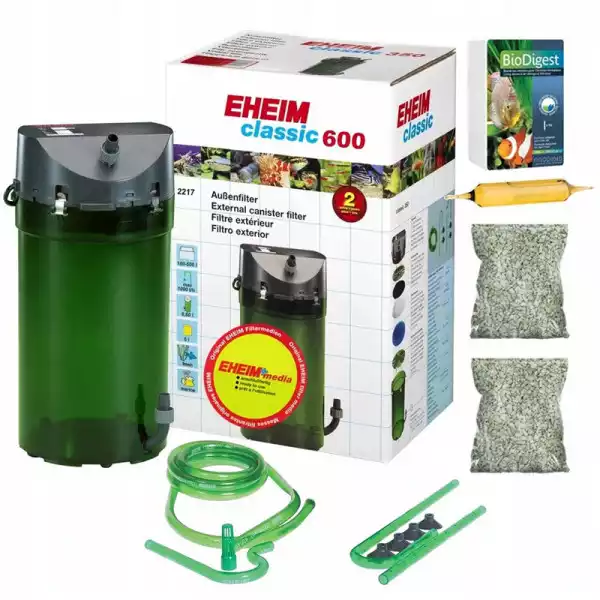 Eheim Classic 600 (2217) Filtr Zewnętrzny 1000 L/h