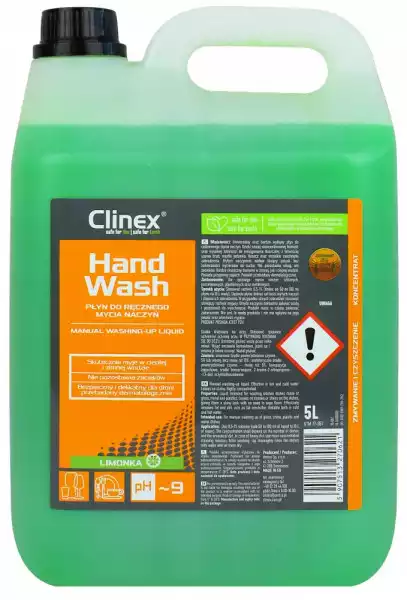 Clinex Handwash 5L Wydajny Płyn Do Mycia Naczyń
