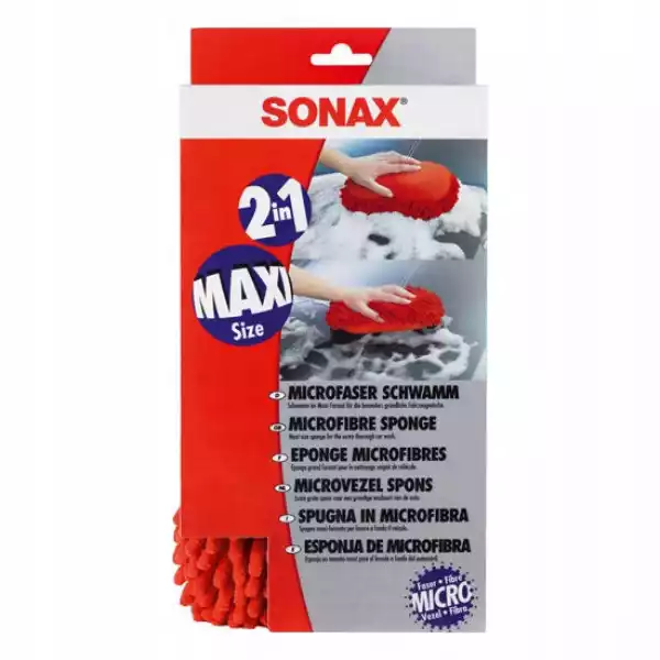 Sonax Duża Gąbka Z Mikrofibry 2W1 Maxi