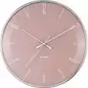 Zegar Ścienny Dragonfly 40 Cm Różowy