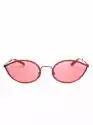 Okulary Przeciwsłoneczne Jeepers Peepers Thin Cat Eye Różowe